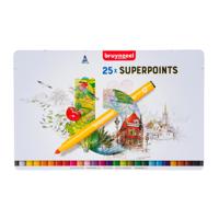 Viltstift Bruynzeel Creatives Superpoints blik à 25 kleuren