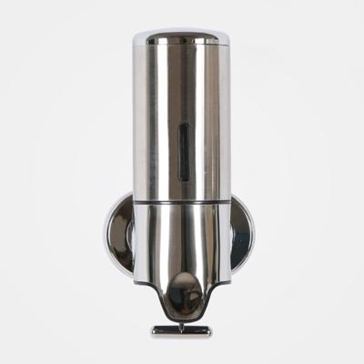 Hotel douche handmatige dispenser muur gemonteerd wassen vloeibare shampoo zeep fles capaciteit: 500ml (roestvrijstaal)