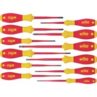 Wiha Schroevendraaierset VDE 12-delig Plat, Kruiskop Pozidriv, Kruiskop Phillips, Plus/minus, Binnen-Torx
