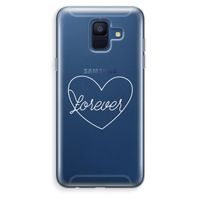 Forever heart pastel: Samsung Galaxy A6 (2018) Transparant Hoesje Forever heart pastel: Samsung Galaxy A6 (2018) Transparant Hoesje