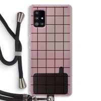 Rooster: Samsung Galaxy A51 5G Transparant Hoesje met koord