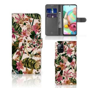 Samsung Galaxy A71 Hoesje Flowers