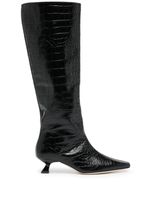 Rejina Pyo bottes Pillar 40 mm en cuir - Noir