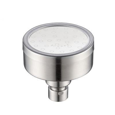 Afneembaar en wasbaar 304 roestvrijstaal ronde onder druk top spray douchekop maat: 80mm (zilver)