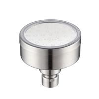 Afneembaar en wasbaar 304 roestvrijstaal ronde onder druk top spray douchekop maat: 80mm (zilver)