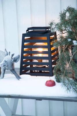 Buitenlamp staand zwart By Rydens &apos;Yankton&apos; e27 fitting staal led lamp IP44 60cm