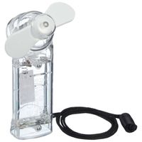 Cepewa Ventilator voor in je hand - Verkoeling in zomer - 10 cm - Wit - Klein zak formaat model - Handventilatoren - thumbnail