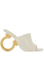 Ferragamo mules Elina 105 mm en cuir - Blanc