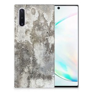 Samsung Galaxy Note 10 TPU Siliconen Hoesje Beton Print