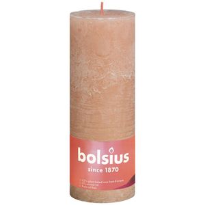 Bolsius kaars rustiek 19x7 cm misty pink