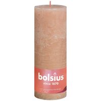 Bolsius Rustiko Shine kaars Cylinder Roze 1 stuk(s) - thumbnail