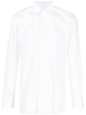 TOM FORD chemise en coton à manches longues - Blanc