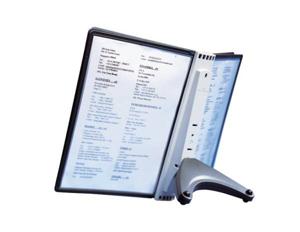 Durable Standaard voor bureaustandaard Sichttafelständer SHERPA® SOHO 5 Zwart DIN A4 Aantal meegeleverde displaypanels 5