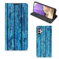 Samsung Galaxy A32 5G Book | Wallet Case | Wood Blue