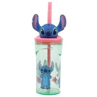 Beker met Rietje Stitch Sweet 3D 360 ml