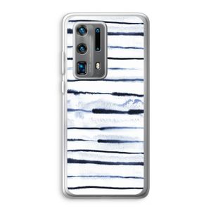 Ink Stripes: Huawei P40 Pro Plus Transparant Hoesje