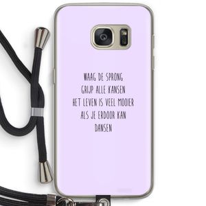 Sprong: Samsung Galaxy S7 Transparant Hoesje met koord