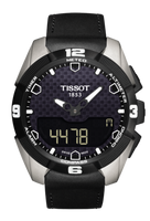 Horlogeband Tissot T0914204605100A / T600035305 Leder Zwart 22mm