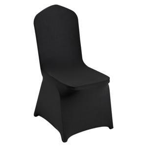 VEVOR 50 stuks, zwart stoelhoezen van elastisch spandex voor klapstoelen, universeel passende stoelhoezen, afneembare en wasbare hoezen, voor bruiloften, feestdagen, feesten, feesten