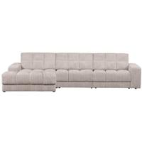 WOOOD Second Date Chaise Longue Links - Grove Ribstof - Naturel