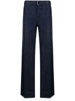 Lanvin jean droit à taille à boucle - Bleu