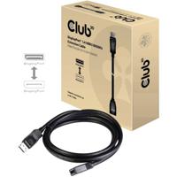 club3D CAC-1022 DisplayPort-kabel DisplayPort Verlengkabel DisplayPort-stekker, DisplayPort-bus 2.00 m Zwart