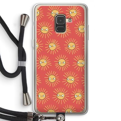 Zon: Samsung Galaxy A8 (2018) Transparant Hoesje met koord