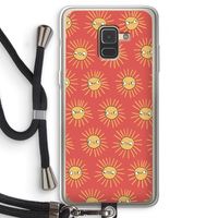 Zon: Samsung Galaxy A8 (2018) Transparant Hoesje met koord