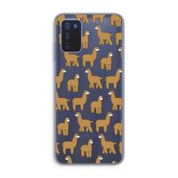 Alpacas: Samsung Galaxy A03s Transparant Hoesje