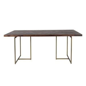 "Dutchbone Class Eettafel Visgraat - 180 x 90 cm - Bruin "