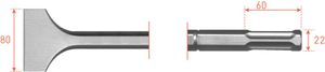 Rotec 6-kant Spadebeitel 80x360mm 6-kø22(tbv Hilti TE805/TE905) - 2156517