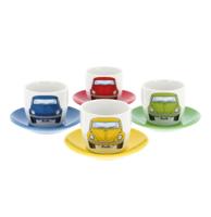 VW Beetle Espresso Kopjes - Set van 4