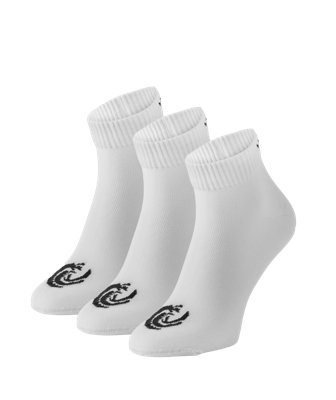 Vinnie-G Quartersokken 3-pack Wit-47/49