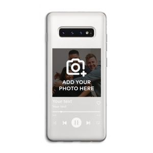 Music Player: Samsung Galaxy S10 4G Transparant Hoesje