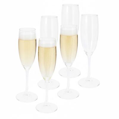 Excellent Houseware Champagne flute glas - 6x stuks - 190 ml - prosecco glas Excellent Houseware Champagne flute glas - 6x stuks - 190 ml - prosecco glas