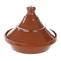 Tajine aardewerk - Marrakesh - terracotta - D22 x H17 cm - Oosterse stoofpan/kookpot