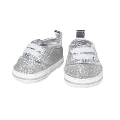 Heless Poppensneakers glitter zilver, 38-45 cm