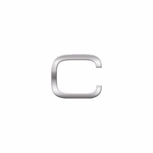 Chrome 3d plakletter C van 2,5 cm