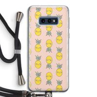 Ananas: Samsung Galaxy S10e Transparant Hoesje met koord