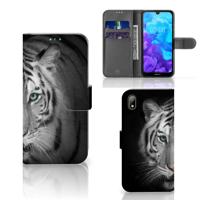 Huawei Y5 (2019) | Telefoonhoesje | Met pasjeshouder | Tijger
