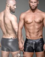 * NOIR handmade Heren short met rits,H006