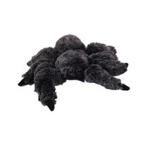 Knuffeldier Vogelspin - zachte pluche stof - zwart - premium kwaliteit knuffels - 13 cm