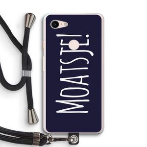 Moatsje!: Pixel 3 XL Transparant Hoesje met koord