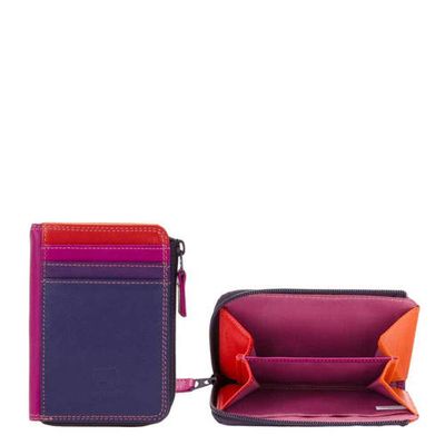 Mywalit leren pasjeshouder fuchsia/paars