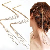 2 stks/set meisjes haarspelden voor feestavond dagelijkse verjaardag legering goudkleurig Lightinthebox