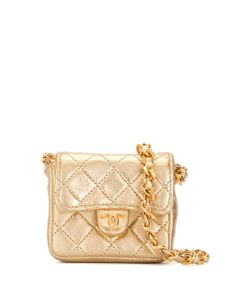 CHANEL Pre-Owned mini sac porté épaule matelassé à losanges (années 1990)