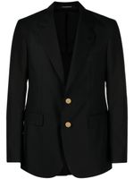 Tagliatore blazer boutonné à détail de broche - Noir