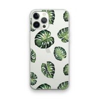 Tropische bladeren: iPhone 12 Pro Max Transparant Hoesje