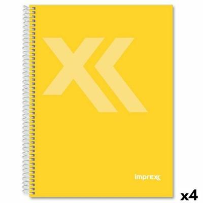Schrift Imprex Geel Din A4 80 Lakens (4 Stuks)