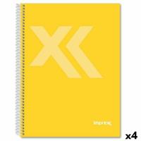 Schrift Imprex Geel Din A4 80 Lakens (4 Stuks)